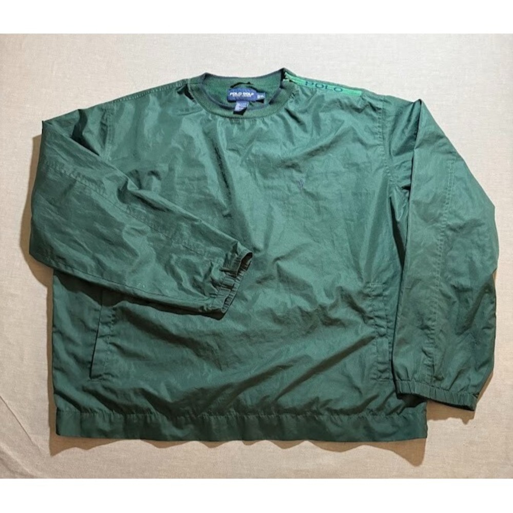 Polo Golf Ralph Lauren Jacket Adult XL Green Logo Pullover Long Sleeve Mens‎
